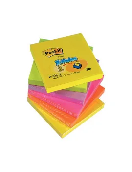 Ricariche Post-it Z-Note R330-NR 3M - 76x76 mm - 8027 (Giallo Verde Lilla Arancio e Rosa Conf. 6)