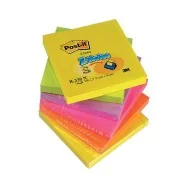 Ricariche Post-it Z-Note R330-NR 3M - 76x76 mm - 8027 (Giallo Verde Lilla Arancio e Rosa Conf. 6)