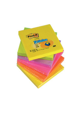 Ricariche Post-it Z-Note R330-NR 3M - 76x76 mm - 8027 (Giallo Verde Lilla Arancio e Rosa Conf. 6)