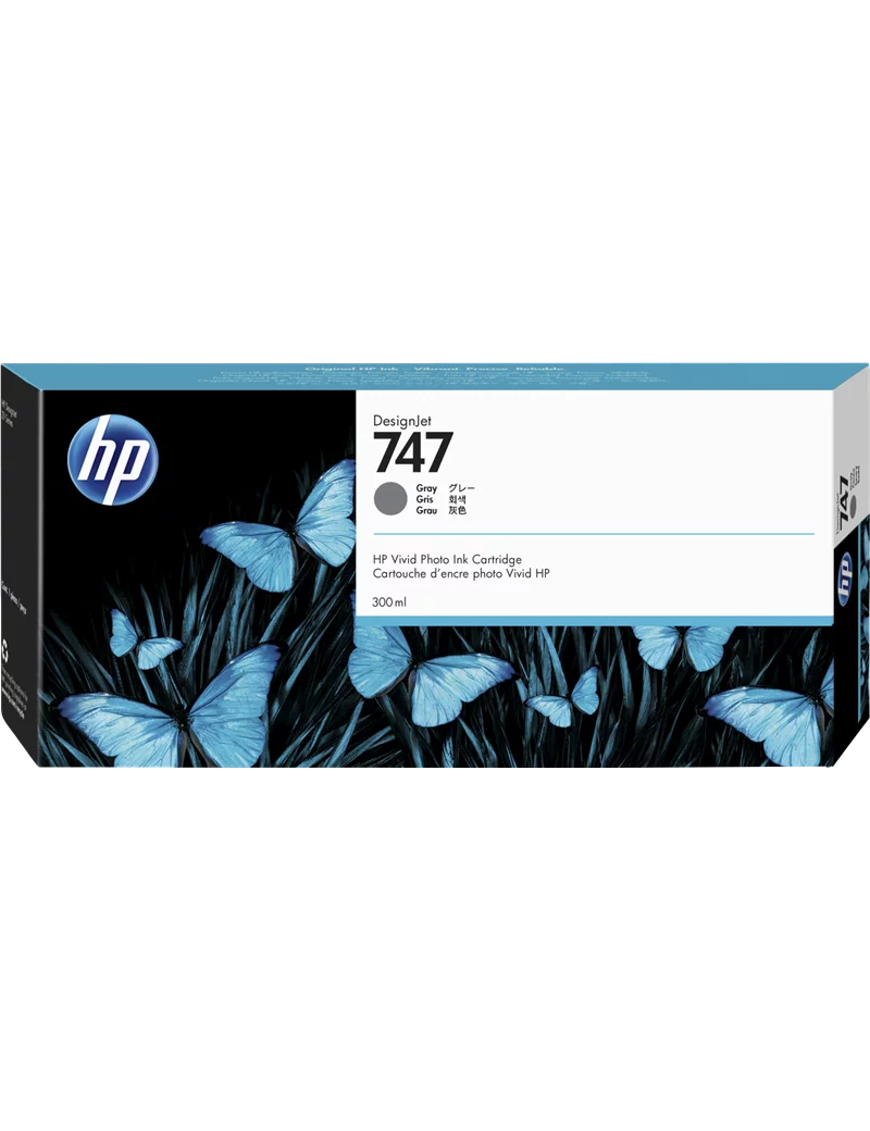 Cartuccia Originale HP P2V86A 747 (Grigio 300 ml) Cartuccia Originale HP P2V86A 747 (Grigio 300 ml)