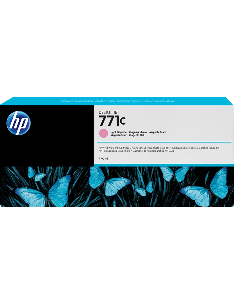 Cartuccia Originale HP B6Y11A 771C (Magenta Chiaro 775 ml) Cartuccia Originale HP B6Y11A 771C (Magenta Chiaro 775 ml)