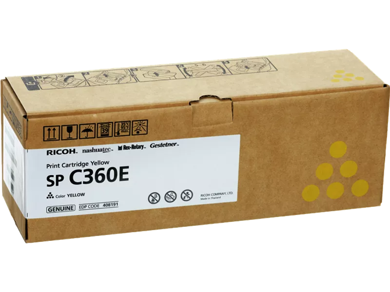 Toner Originale Ricoh 408191 SP C360HE (Giallo 1500 pagine)