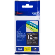 Nastro Originale Brother TZe-335 - 12 mm x 8 m - Laminato (Bianco su Nero)