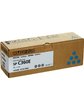 Toner Originale Ricoh 408189 SP C360HE (Ciano 1500 pagine)