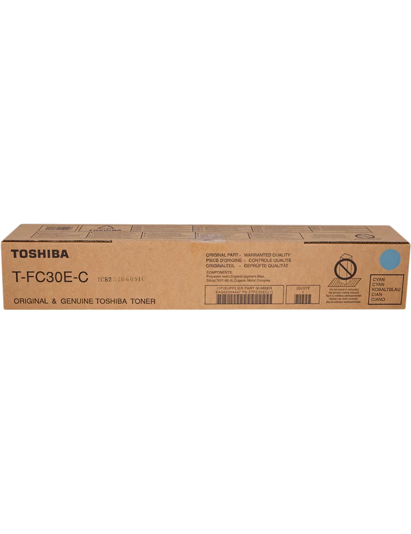 Toner Originale Toshiba T-FC30EC 6AG00004447 (Ciano 33600 pagine)