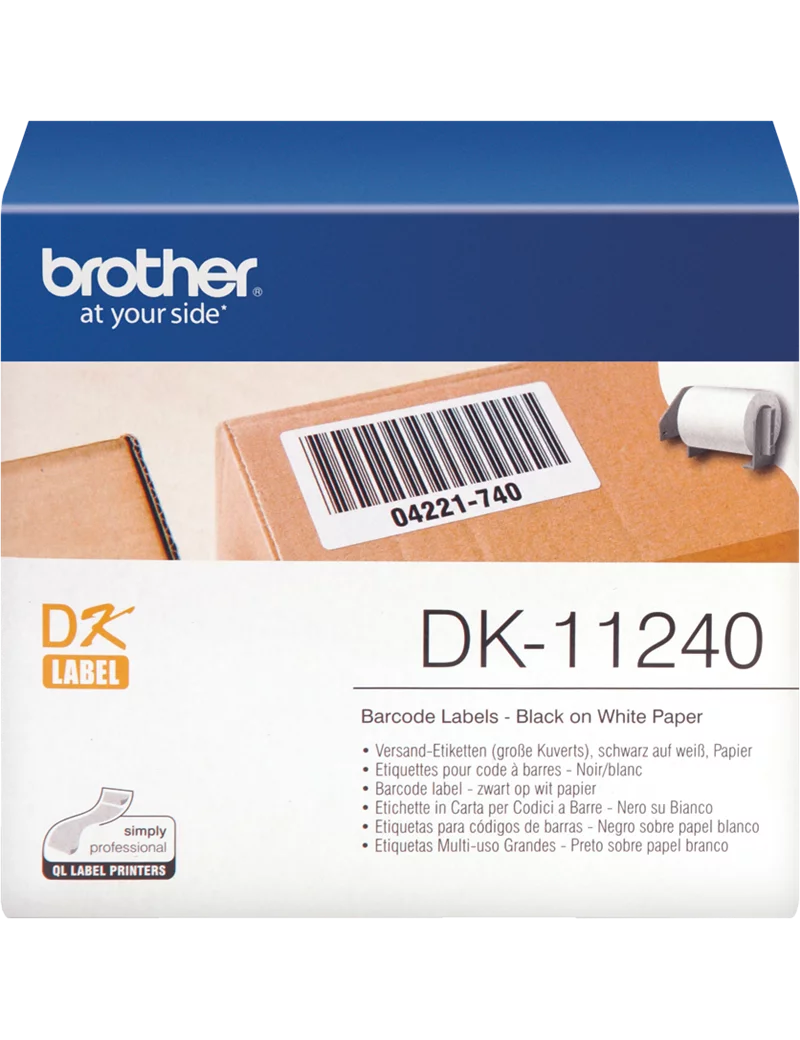 Etichette Adesive Originali Brother DK-11240 - 51x102 mm (Conf. 600) Etichette Adesive Originali Brother DK-11240 - 51x102 mm (Conf. 600)
