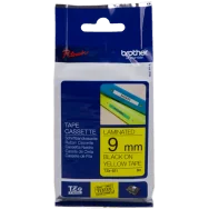Nastro Originale Brother TZe-621 - 9 mm x 8 m - Laminato (Nero su Giallo)