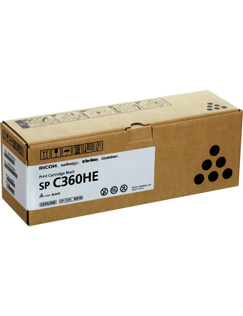 Toner Originale Ricoh 408184 SP C360HE (Nero 7000 pagine) Toner Originale Ricoh 408184 SP C360HE (Nero 7000 pagine)