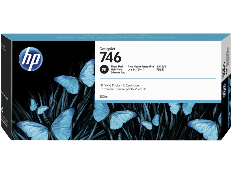 Cartuccia Originale HP P2V82A 746 (Nero Foto 300 ml)