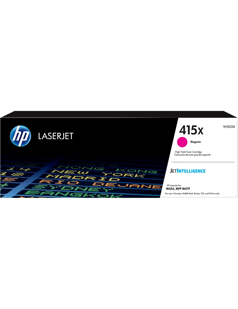 Toner Originale HP W2033X 415X (Magenta 6000 pagine)