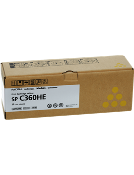 Toner Originale Ricoh 408187 SP C360HE (Giallo 5000 pagine)