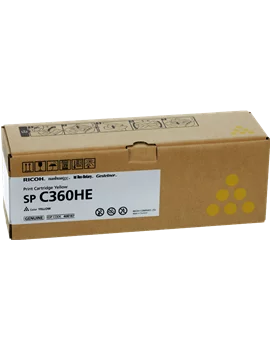 Toner Originale Ricoh 408187 SP C360HE (Giallo 5000 pagine)