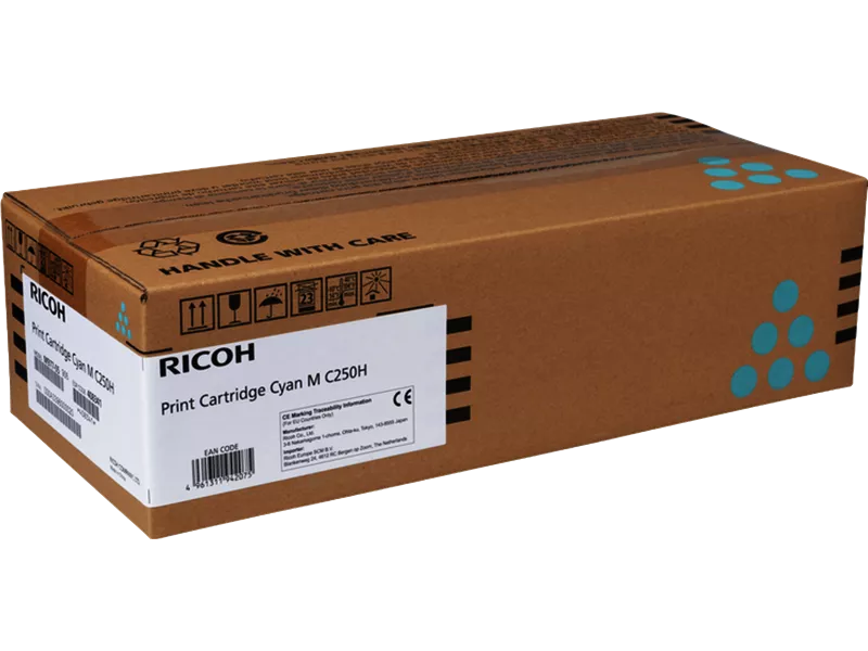 Toner Originale Ricoh 408341 M C250H (Ciano 6300 pagine)