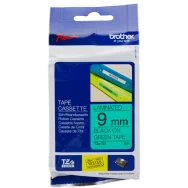 Nastro Originale Brother TZe-721 - 9 mm x 8 m - Laminato (Nero su Verde)