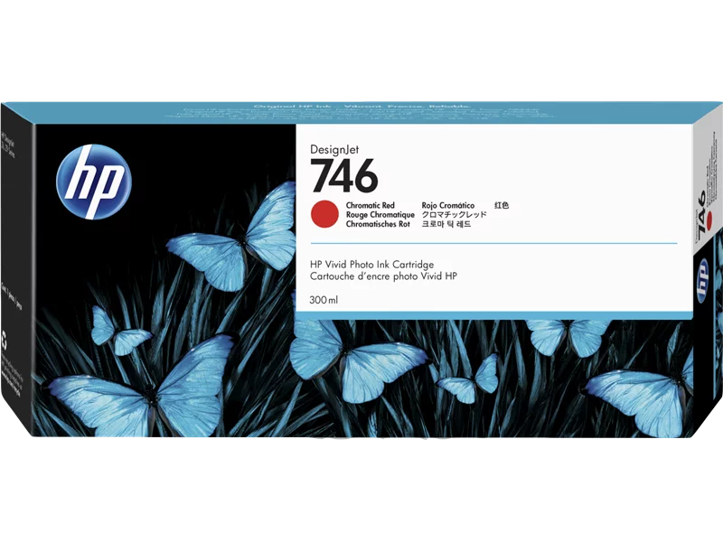 Cartuccia Originale HP P2V81A 746 (Rosso Cromatico 300 ml) Cartuccia Originale HP P2V81A 746 (Rosso Cromatico 300 ml)