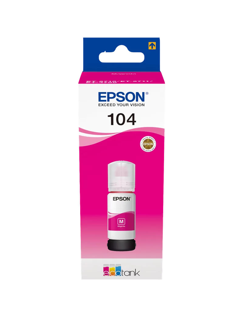 Inchiostro Originale Epson T00P340 104 (Magenta 65 ml) Inchiostro Originale Epson T00P340 104 (Magenta 65 ml)