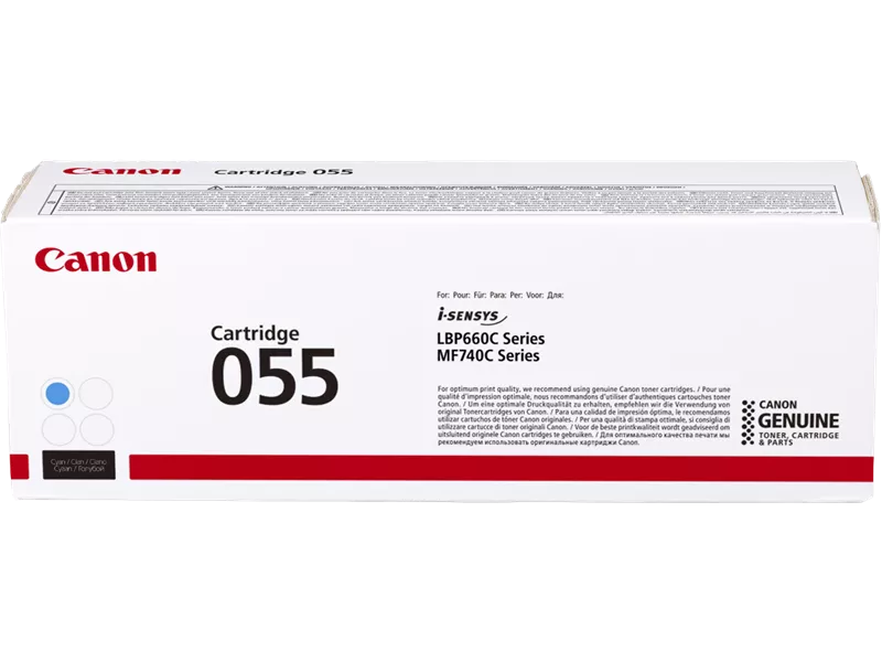 Toner Originale Canon 055c 3015C002 (Ciano 2100 pagine)