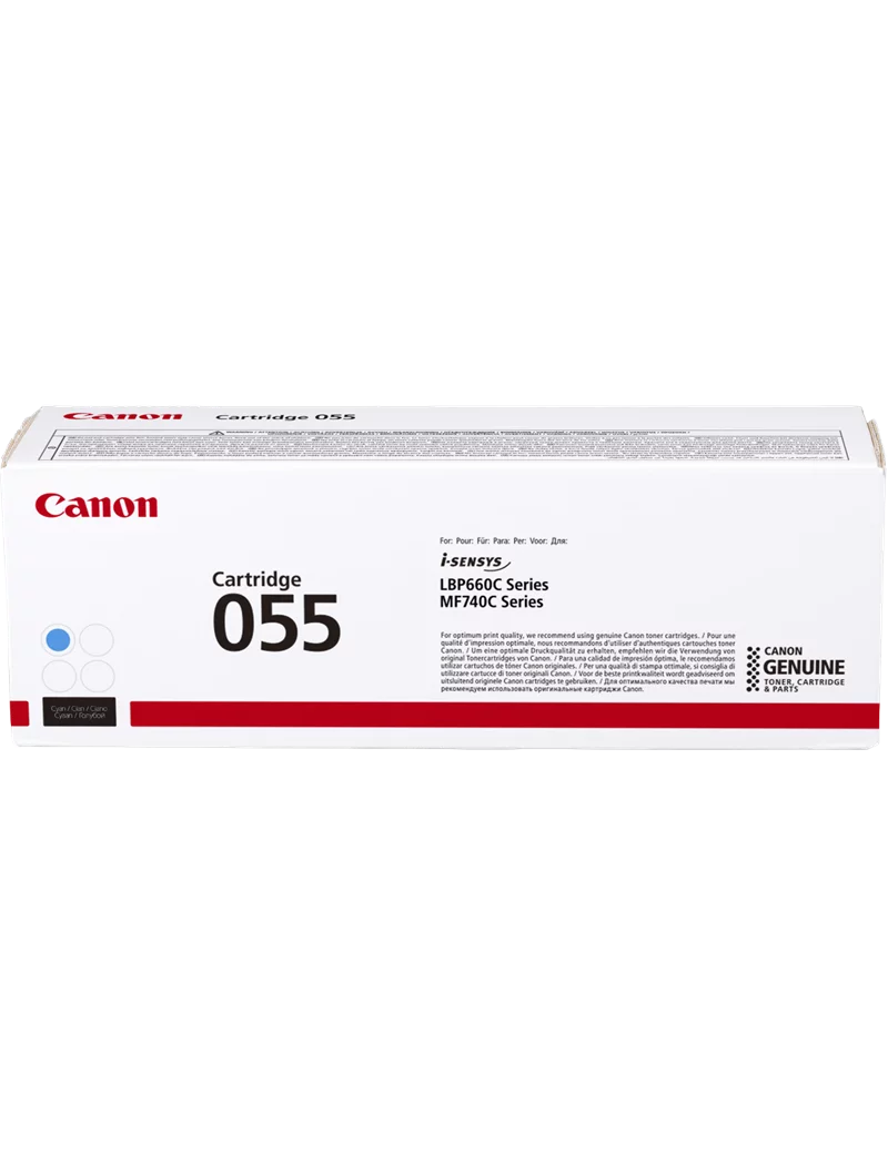 Toner Originale Canon 055c 3015C002 (Ciano 2100 pagine) Toner Originale Canon 055c 3015C002 (Ciano 2100 pagine)