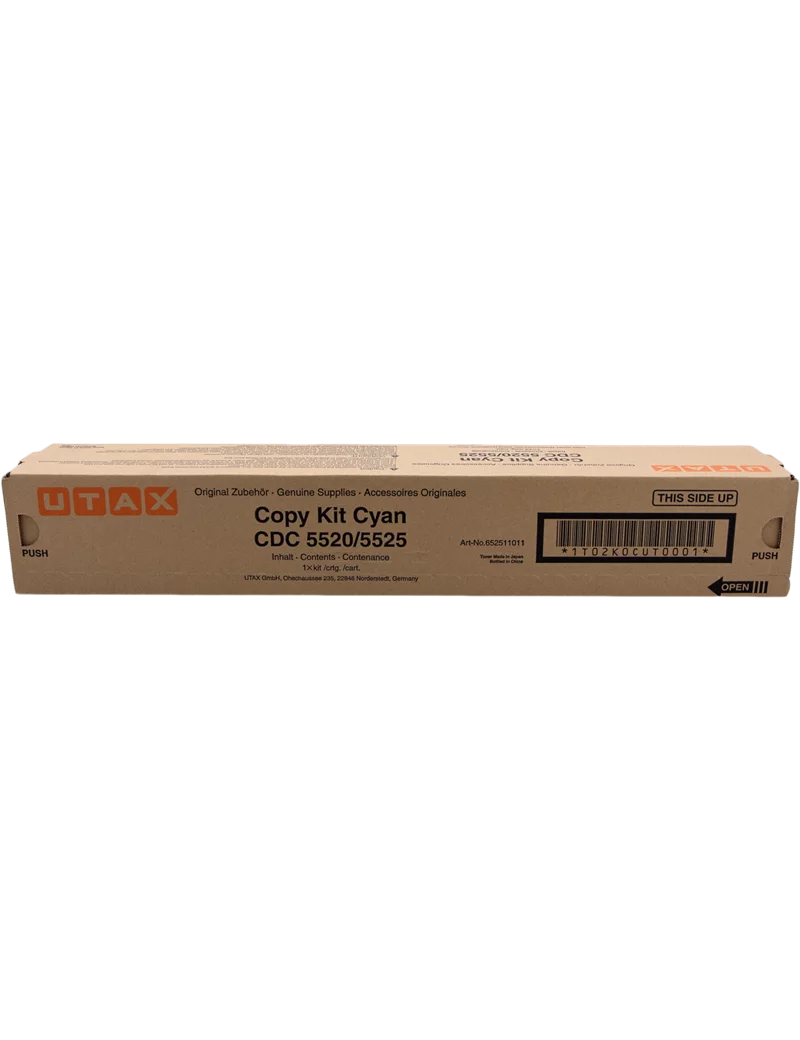 Toner Originale Utax 652511011 (Ciano 6000 pagine) Toner Originale Utax 652511011 (Ciano 6000 pagine)