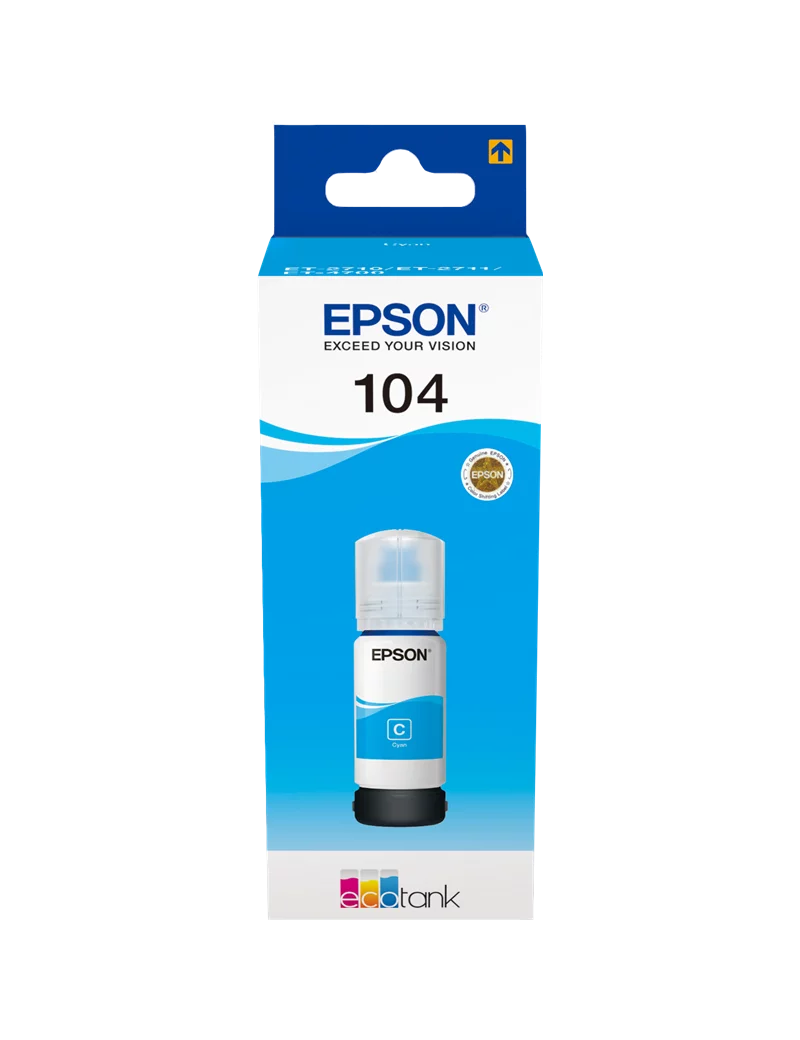 Inchiostro Originale Epson T00P240 104 (Ciano 65 ml) Inchiostro Originale Epson T00P240 104 (Ciano 65 ml)