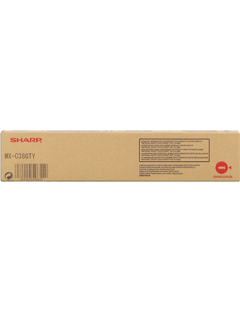 Toner Originale Sharp MX-C38GTY (Giallo 10000 pagine) Toner Originale Sharp MX-C38GTY (Giallo 10000 pagine)