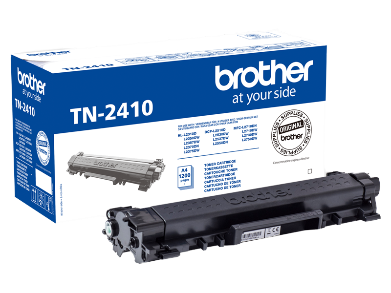 Toner Originale Brother TN-2410 (Nero 1200 pagine) Toner Originale Brother TN-2410 (Nero 1200 pagine)