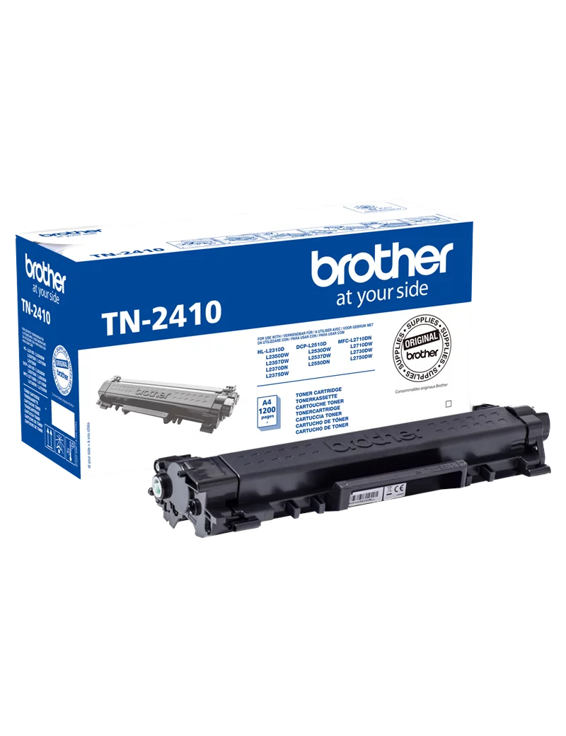 Toner Originale Brother TN-2410 (Nero 1200 pagine) Toner Originale Brother TN-2410 (Nero 1200 pagine)