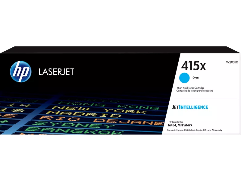 Toner Originale HP W2031X 415X (Ciano 6000 pagine)