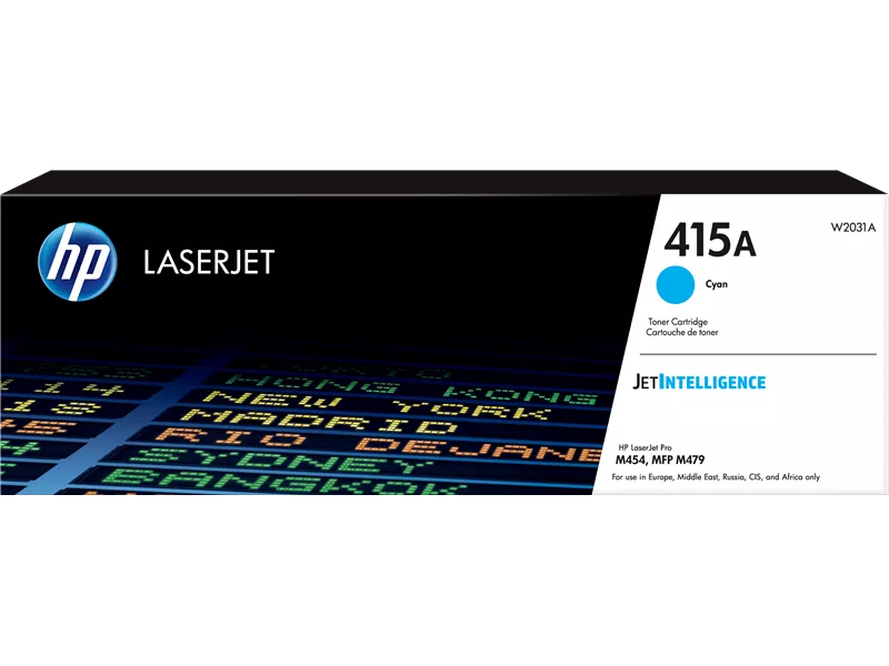 Toner Originale HP W2031A 415A (Ciano 2100 pagine)