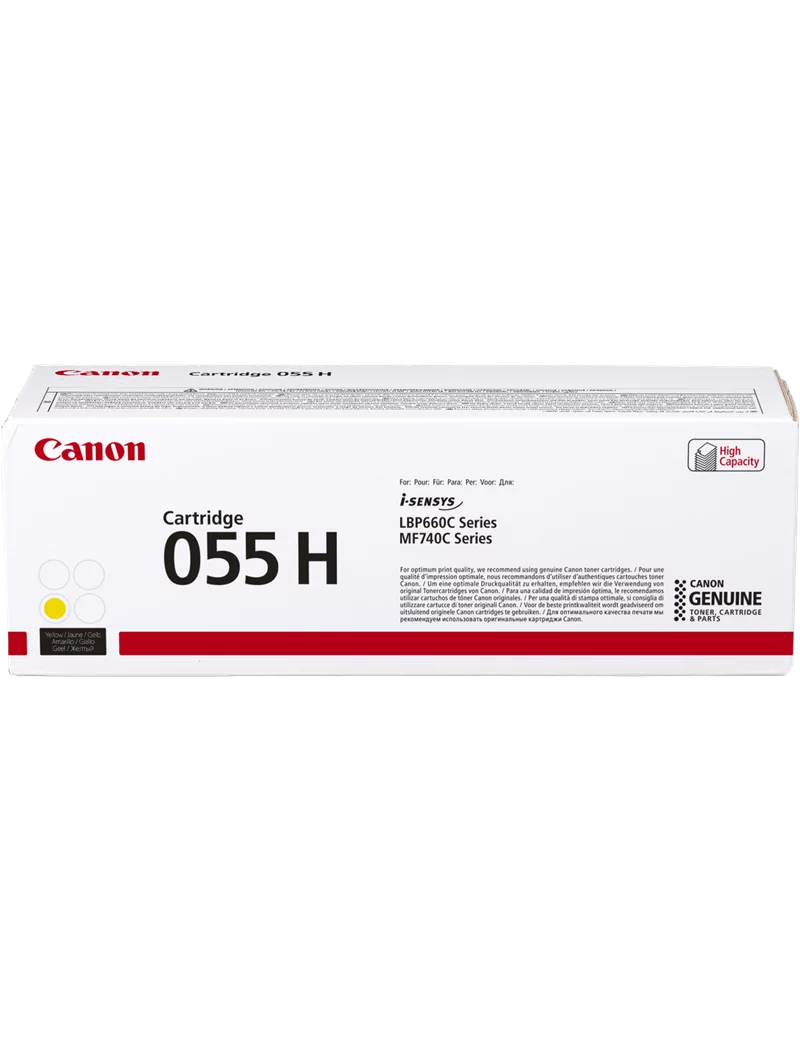 Toner Originale Canon 055hy 3017C002 (Giallo 5900 pagine)