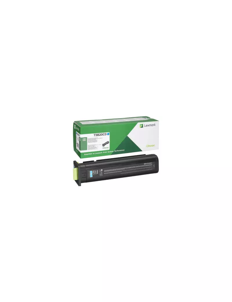 Toner Originale Lexmark 73B20C0 (Ciano 15000 pagine) Toner Originale Lexmark 73B20C0 (Ciano 15000 pagine)