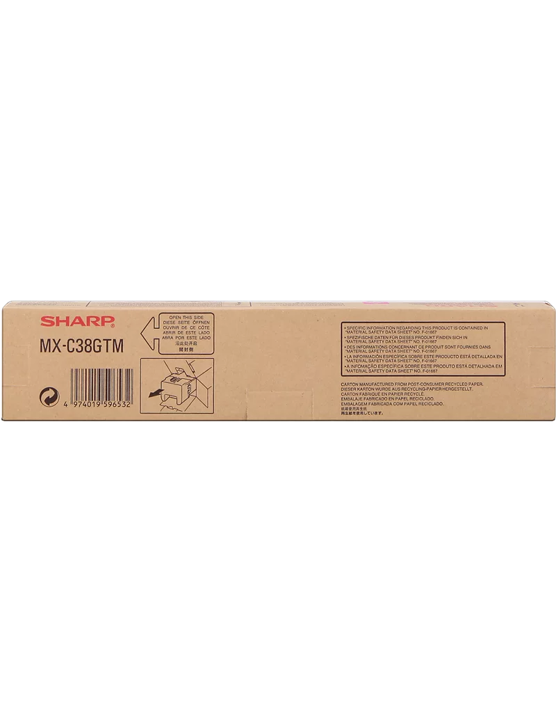 Toner Originale Sharp MX-C38GTM (Magenta 10000 pagine) Toner Originale Sharp MX-C38GTM (Magenta 10000 pagine)