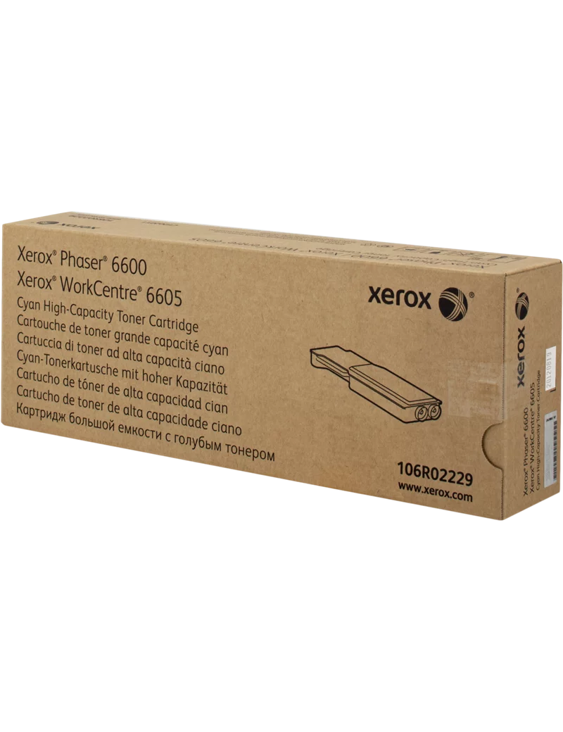 Toner Originale Xerox 106R02229 (Ciano 6000 pagine)