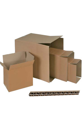 Scatola in Cartone per Imballo Adda - 50x40x30 cm - Doppia Onda (Avana Conf. 15)