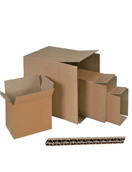 Scatola in Cartone per Imballo Adda - 43x30,4x27,3 cm - Doppia Onda (Avana Conf. 15)