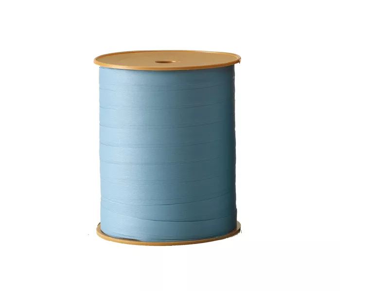 Nastro in Rocchetto Vintage Bifacciale per Regali Bolis - 10 mm x 250 m - 55781022569 (Blu Avio)
