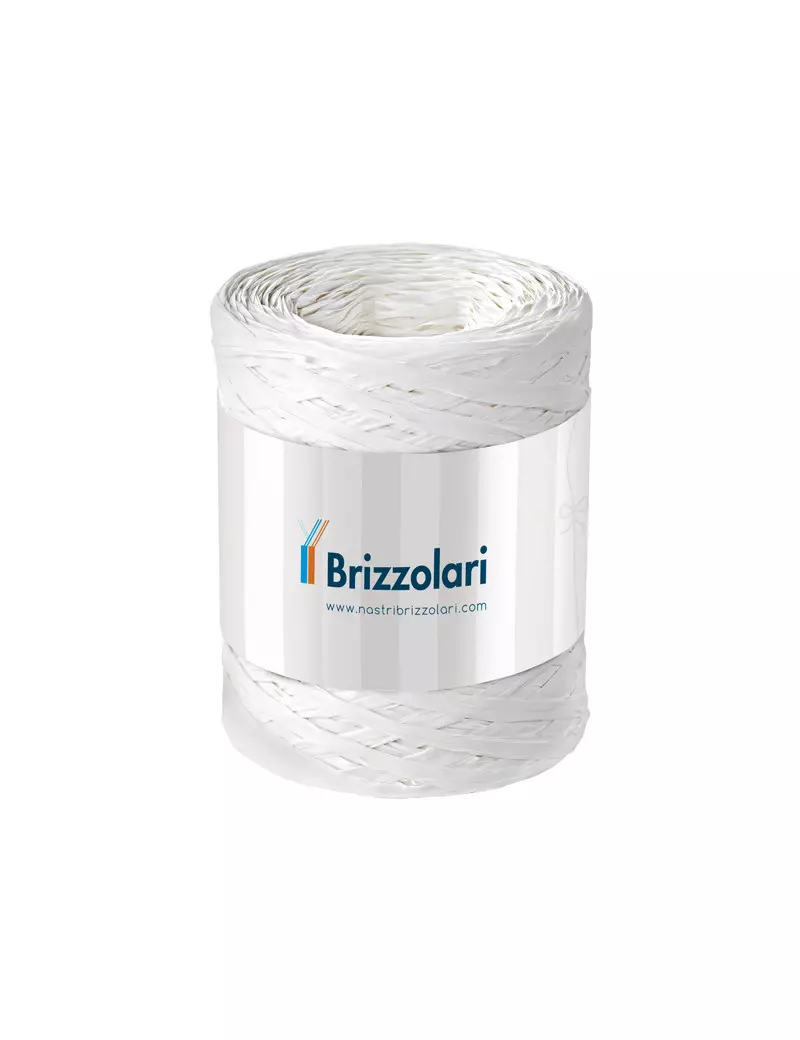 Rafia 6802 Brizzolari - 5 mm x 200 m - 01003701 (Bianco)