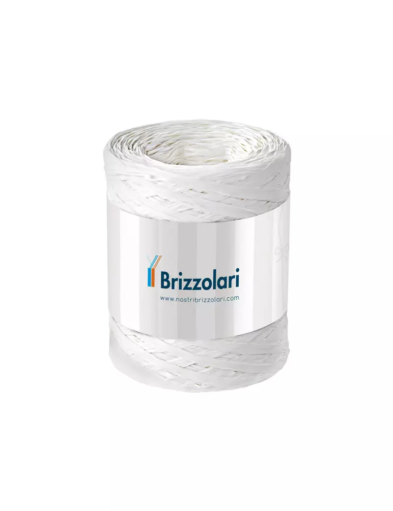 Rafia 6802 Brizzolari - 5 mm x 200 m - 01003701 (Bianco) Rafia 6802 Brizzolari - 5 mm x 200 m - 01003701 (Bianco)