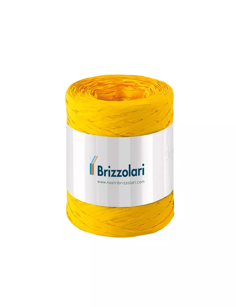 Rafia 6802 Brizzolari - 5 mm x 200 m - 01003702 (Giallo) Rafia 6802 Brizzolari - 5 mm x 200 m - 01003702 (Giallo)