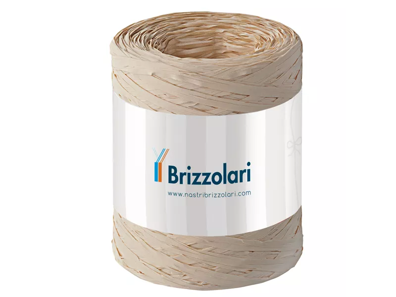 Rafia 6802 Brizzolari - 5 mm x 200 m - 01003740 (Naturale)