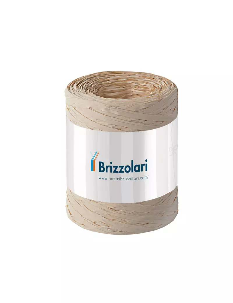 Rafia 6802 Brizzolari - 5 mm x 200 m - 01003740 (Naturale)