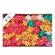 Stelle Adesive per Pacchi Regalo Brizzolari - 65 mm - 00064300 (Assortiti Natalizi Conf. 100)