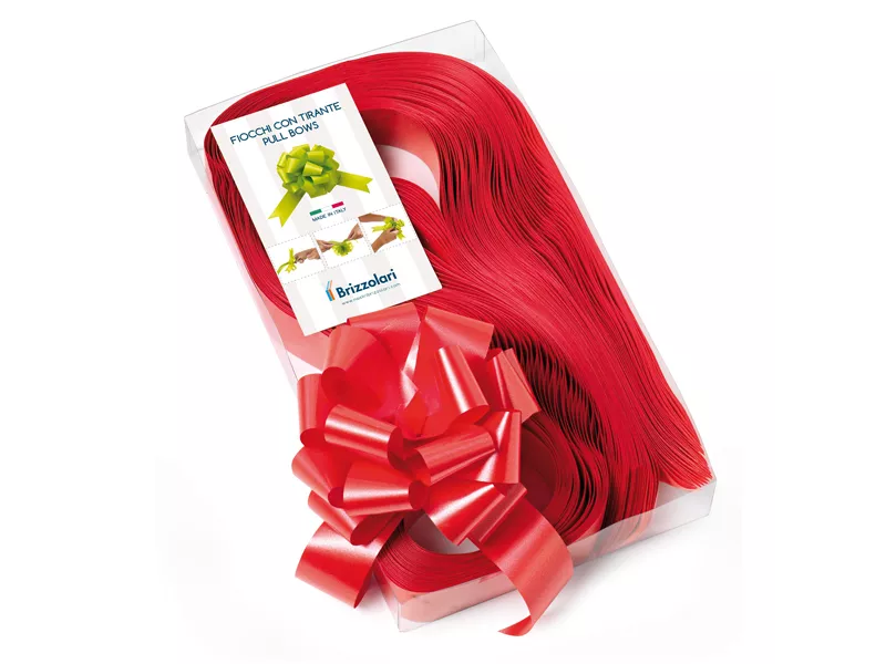 Nastro Strip per Regali 6800 Brizzolari - 31 mm x 13 cm - 00313207 (Rosso Conf. 30)