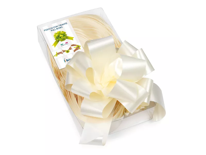 Nastro Strip per Regali 6800 Brizzolari - 50 mm x 20 cm - 00313325 (Avorio Conf. 30)