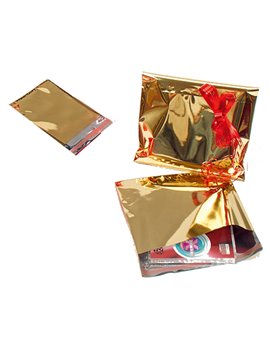 Busta Regalo Metal Lucido PNP - 40x60 cm - U-814ARRAD (Oro Conf. 25)