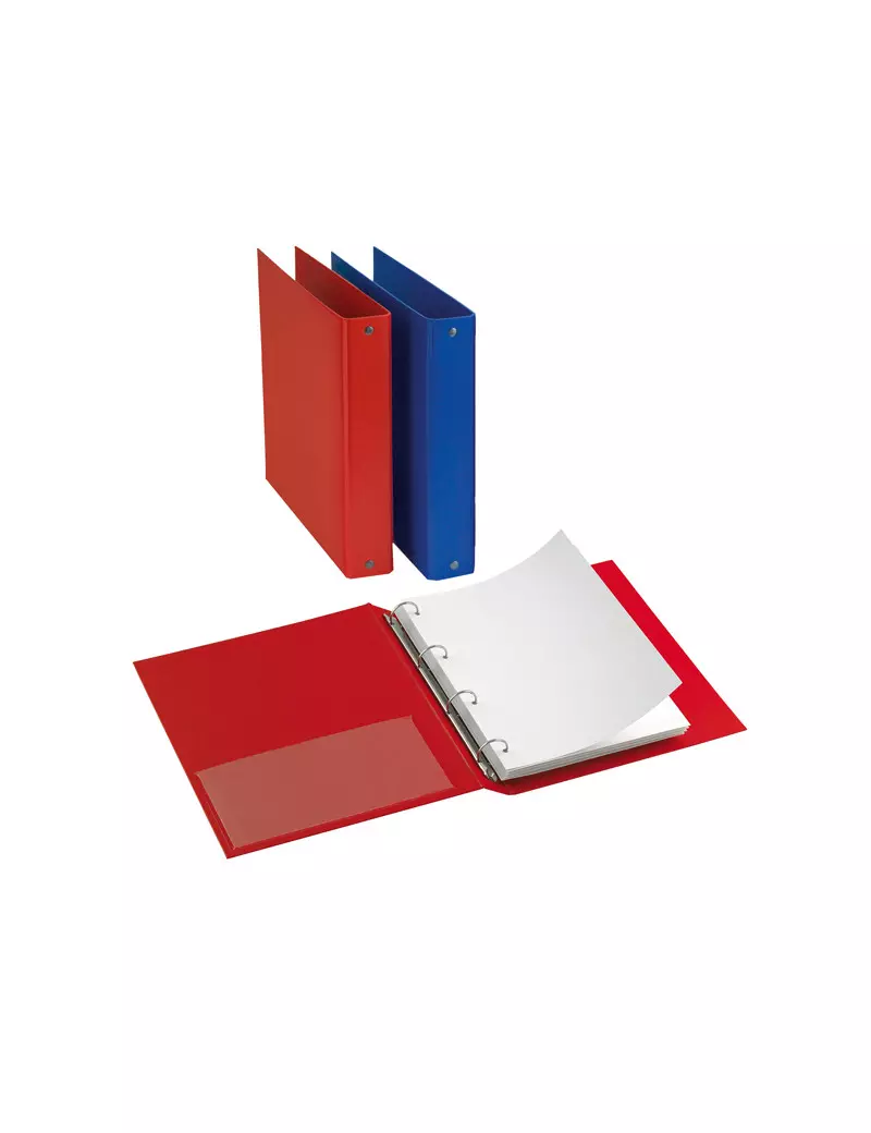 Raccoglitore Nettuno Sei Rota - A4 - 4 Anelli a D Ø65 mm - 36806542 (Rosso) Raccoglitore Nettuno Sei Rota - A4 - 4 Anelli a D Ø65 mm - 36806542 (Rosso)