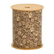 Nastro Bifacciale per Regali Woodly Bolis - 10 mm x 200 m - 51281022060 (Tronchi)