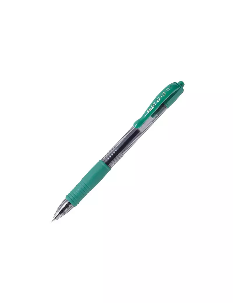 Penna Gel a Scatto G-2 Pilot - 0,7 mm - 001519 (Verde) Penna Gel a Scatto G-2 Pilot - 0,7 mm - 001519 (Verde)