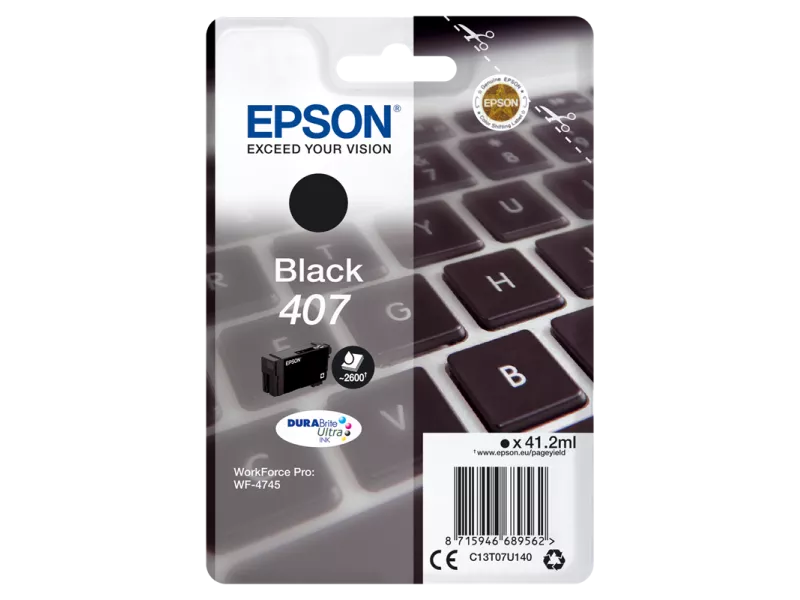 Cartuccia Originale Epson T07U140 (Nero 2600 pagine)