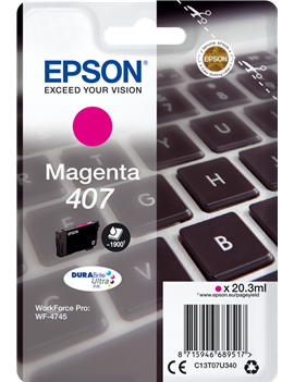 Cartuccia Originale Epson T07U340 407 (Magenta 1900 pagine)